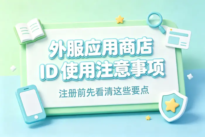 登录外服账号下载应用时的注意事项