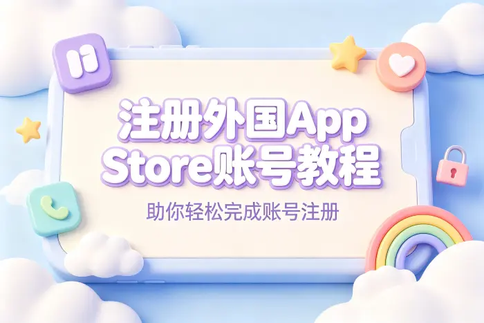注册外国appstore账号教程助你轻松完成账号注册