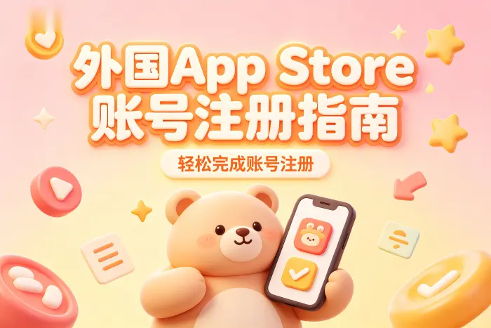 创建外国地区 Apple ID 的基本步骤