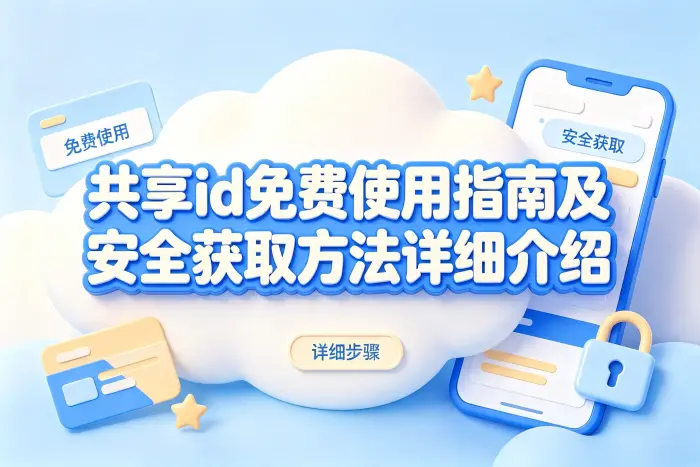 共享id免费使用指南及安全获取方法详细介绍