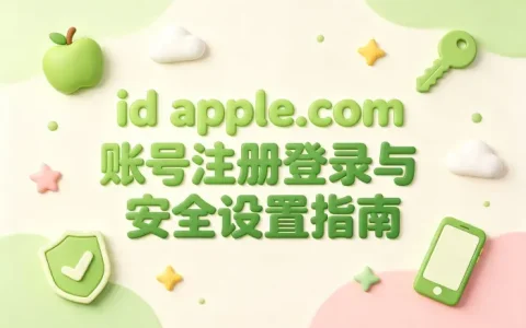 id apple.com账号注册登录与安全设置指南