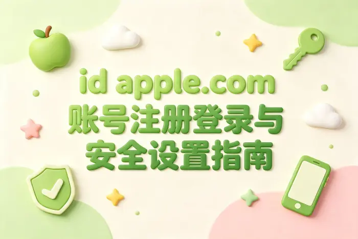 id apple.com账号注册登录与安全设置指南
