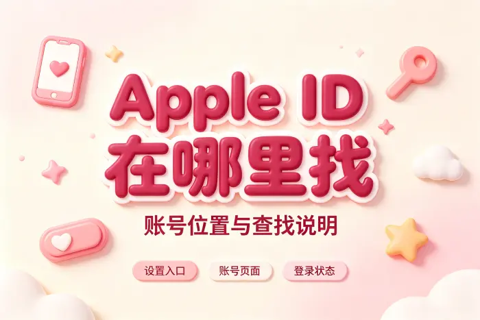 apple的id是哪个详细查找方法与账号位置说明