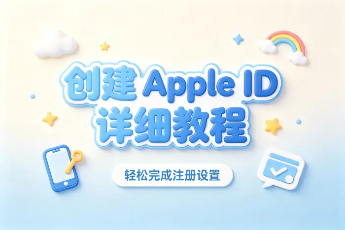 创建账号apple id详细教程轻松完成注册设置