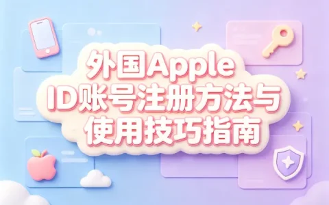 外国apple id账号注册方法与使用技巧指南