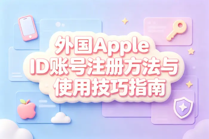外国apple id账号注册方法与使用技巧指南
