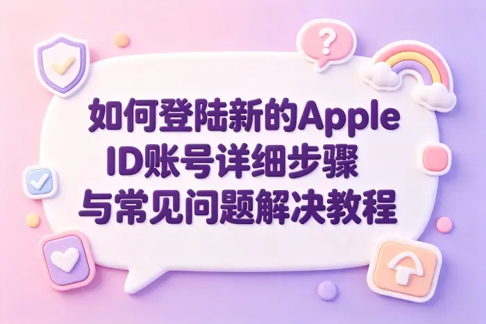 在 iPhone 或 iPad 上登录新的 Apple ID