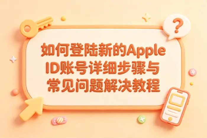 电脑上登录新的 Apple ID