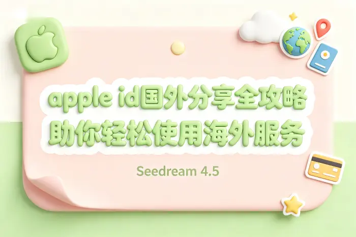 apple id国外分享全攻略助你轻松使用海外服务