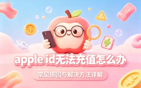 apple id无法充值怎么办常见原因与解决方法详解