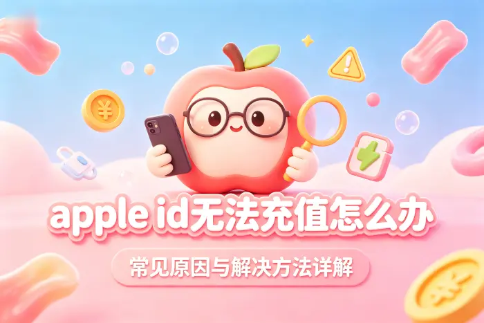 apple id无法充值怎么办常见原因与解决方法详解