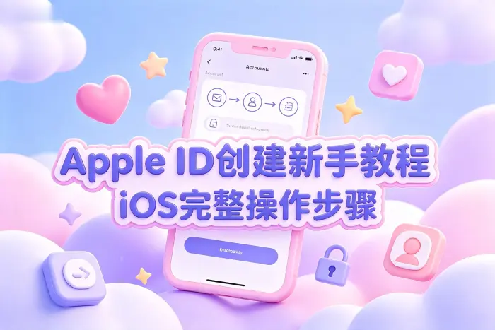 在 iPhone 或 iPad 上创建 Apple ID 的步骤