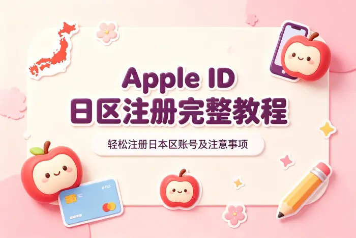 apple id 日区注册完整教程：轻松注册日本区账号及注意事项