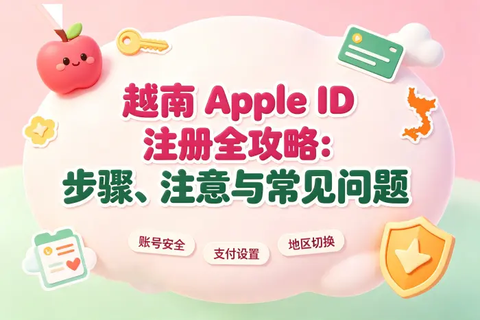 Apple ID 越南地区注册步骤
