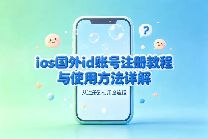 创建国外 Apple ID 的基本步骤