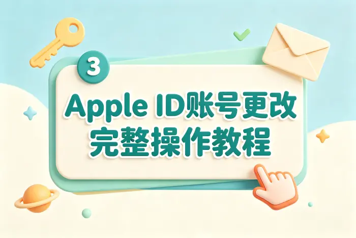 修改 Apple ID 后的检查步骤