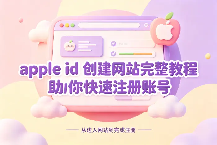 通过网站创建 Apple ID 的步骤