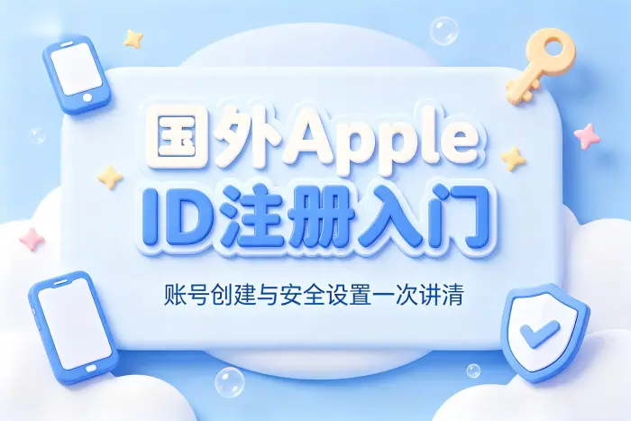 apple id国外注册教程及账号安全设置指南