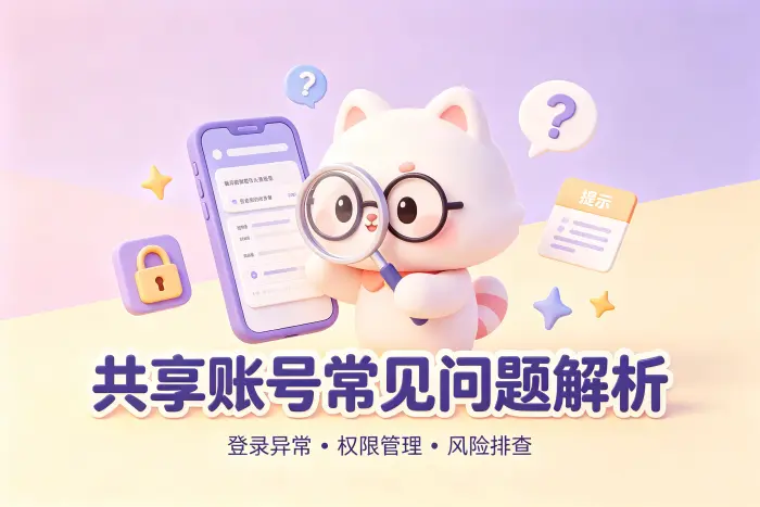 共享账号前需要确认哪些安全事项