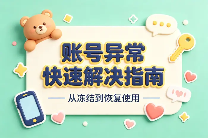 通过官方方式恢复账号访问