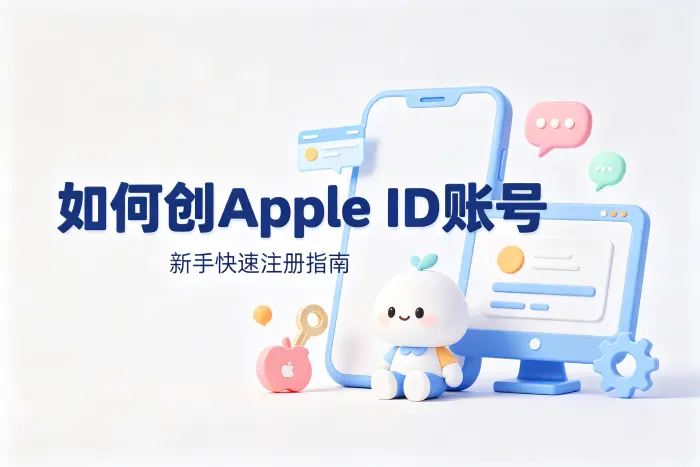 如何创apple id账号新手快速注册指南一步完成设置详解