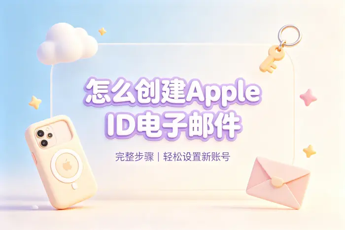 怎么创建apple id电子邮件完整步骤轻松设置账号新设备