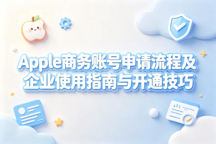 apple商务账号申请流程及企业使用指南与开通技巧