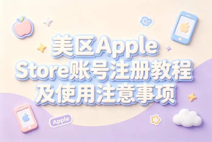 美区apple store账号注册教程及使用注意事项
