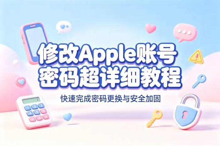 设置 Apple 账号新密码时的注意事项