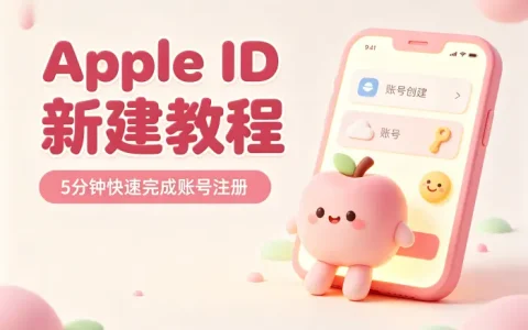 apple新建id教程助你快速创建苹果账号完整步骤详解