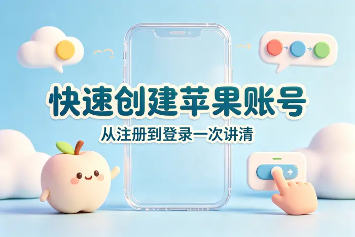 通过 iPhone 创建 Apple 账户的步骤