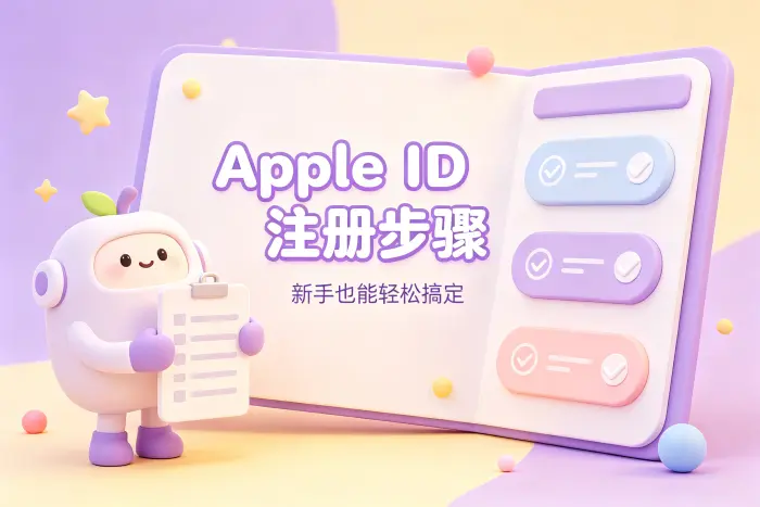 使用网页创建 Apple 账户的方法