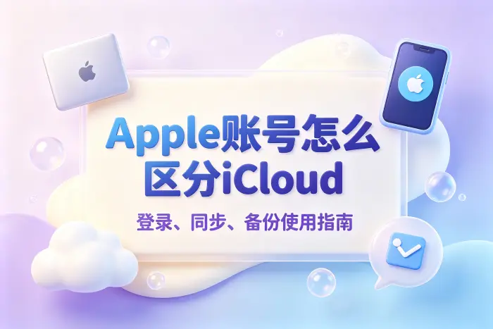 为什么会感觉iCloud和Apple账号是两个东西