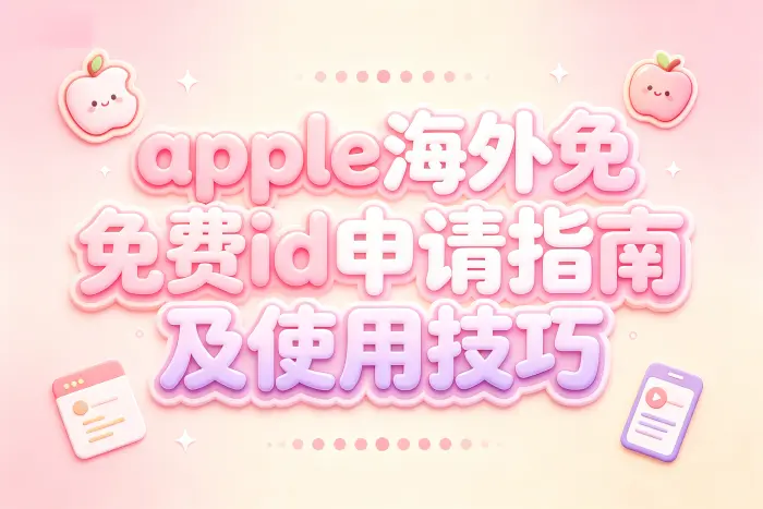 创建海外 Apple ID 的基本步骤