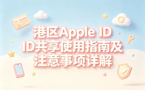 港区apple id共享使用指南及注意事项详解
