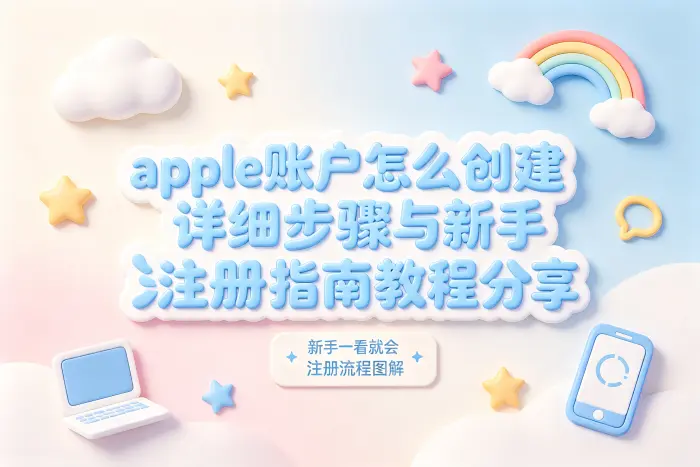 apple账户怎么创建详细步骤与新手注册指南教程分享