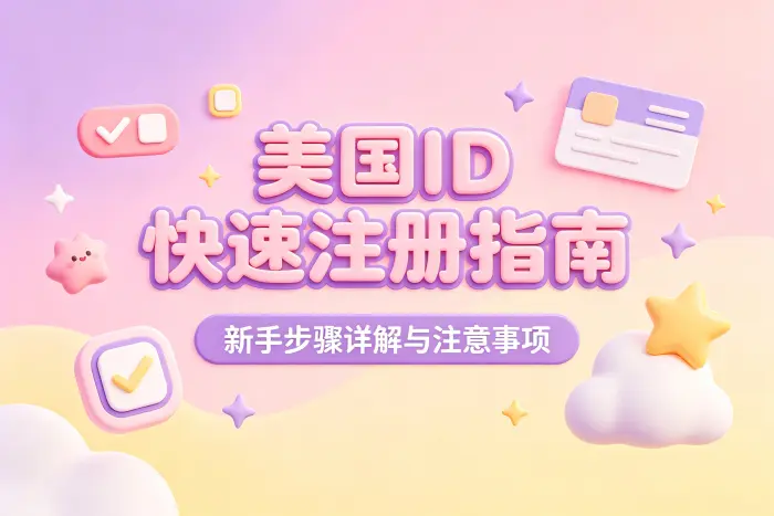 创建美国 Apple ID 的基本步骤