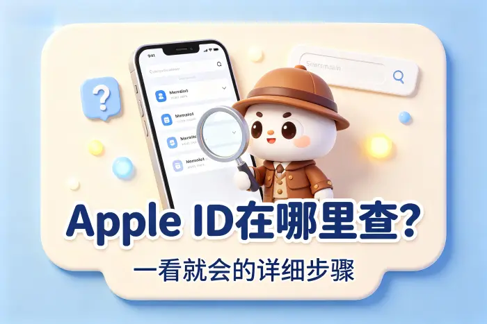 查看 Apple ID 后可以确认哪些信息