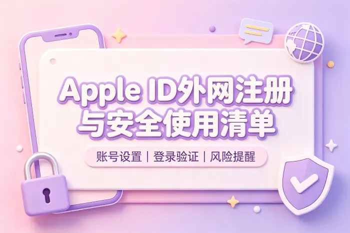 Apple ID 注册的一般流程