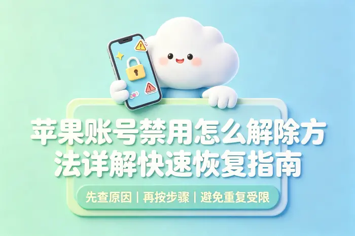 通过官方账号恢复页面解除限制