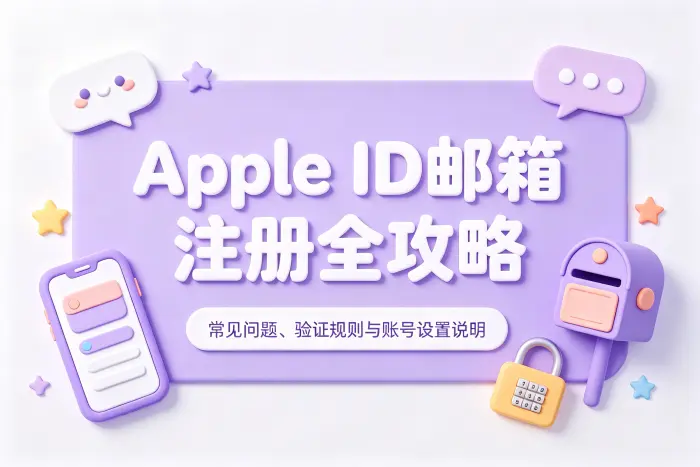 注册Apple ID前需要准备什么