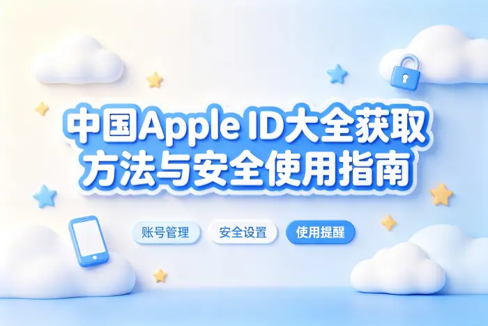 中国apple id大全获取方法与安全使用指南