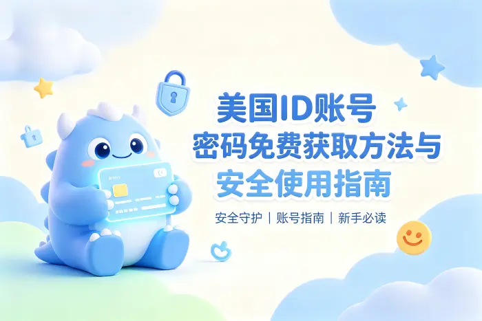 美国id账号密码免费获取方法与安全使用指南