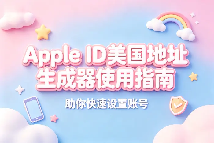 apple id美国地址生成器使用指南助你快速设置账号