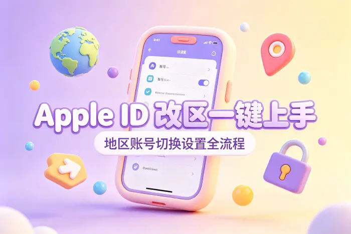 通过网页修改 Apple ID 地区