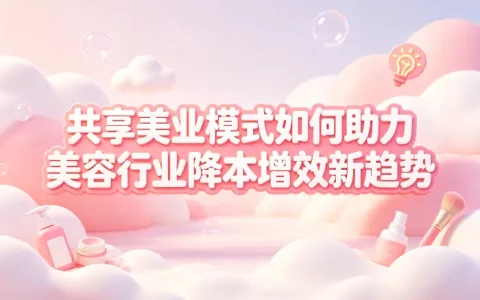 共享美业模式如何助力美容行业降本增效新趋势