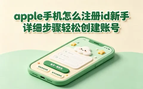 apple手机怎么注册id新手详细步骤轻松创建账号