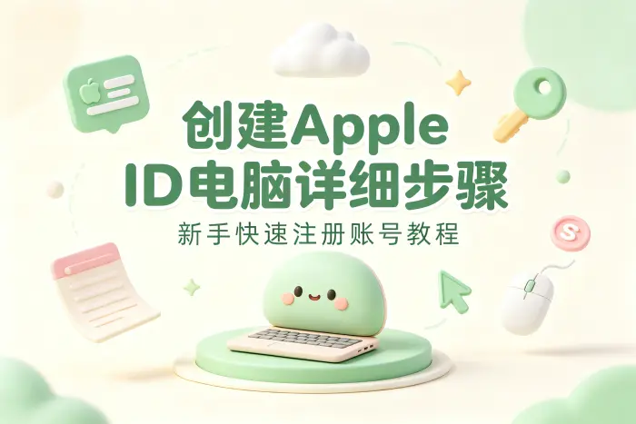 创建apple id电脑详细步骤新手快速注册账号教程