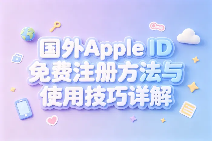 apple id国外免费注册方法与使用技巧详解