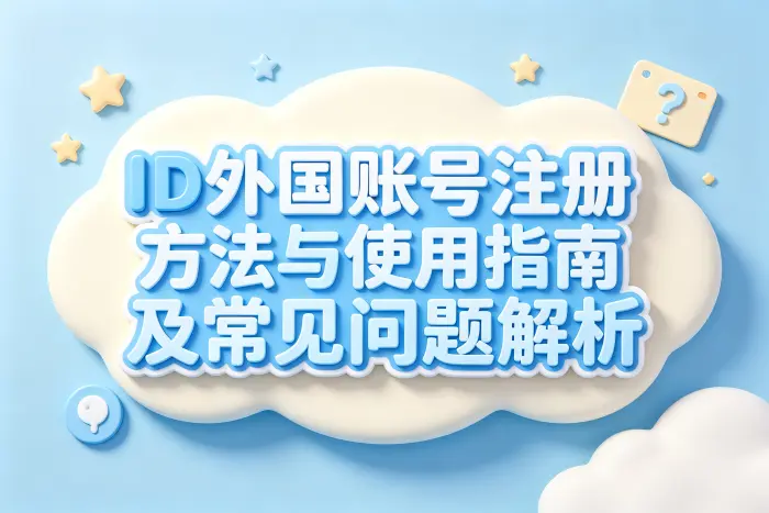 id外国账号注册方法与使用指南及常见问题解析